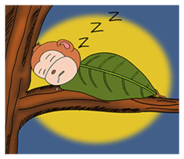 Yong monkey sticker #13198843