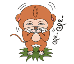 Yong monkey sticker #13198864