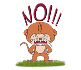 Yong monkey sticker #13198866