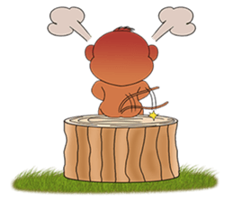 Yong monkey sticker #13198869