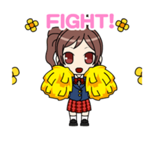 charming high school girls sticker #13200170