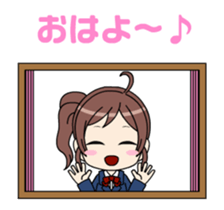 charming high school girls sticker #13200172