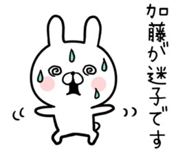 Kato's rabbit sticker sticker #13201481