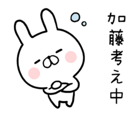 Kato's rabbit sticker sticker #13201497