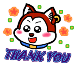 Dog wearing earrings sticker #13202232