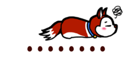 Dog wearing earrings sticker #13202235