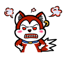 Dog wearing earrings sticker #13202264