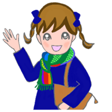 Cat and girl part 11 sticker #13202834