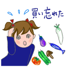 Cat and girl part 11 sticker #13202837