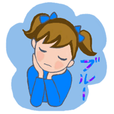 Cat and girl part 11 sticker #13202847