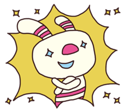 The striped rabbit 2 (Kansai dialect) sticker #13203008