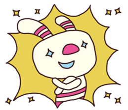 The striped rabbit 2 (Kansai dialect) sticker #13203008
