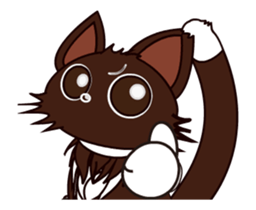 Animated Japanese Cat KAKAO (English) sticker #13203270