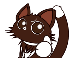 Animated Japanese Cat KAKAO (English) sticker #13203270