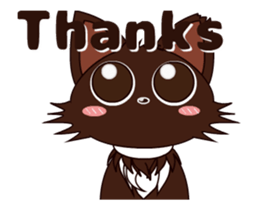 Animated Japanese Cat KAKAO (English) sticker #13203271