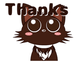 Animated Japanese Cat KAKAO (English) sticker #13203271