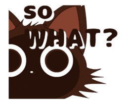 Animated Japanese Cat KAKAO (English) sticker #13203272