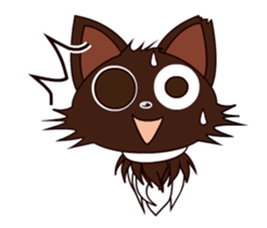 Animated Japanese Cat KAKAO (English) sticker #13203273