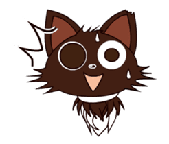 Animated Japanese Cat KAKAO (English) sticker #13203273