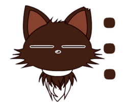 Animated Japanese Cat KAKAO (English) sticker #13203275
