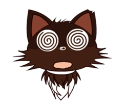 Animated Japanese Cat KAKAO (English) sticker #13203277