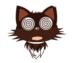 Animated Japanese Cat KAKAO (English) sticker #13203277