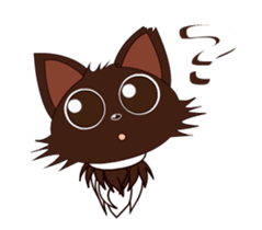 Animated Japanese Cat KAKAO (English) sticker #13203278