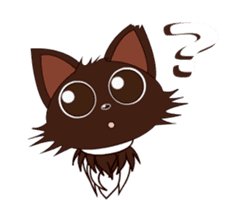 Animated Japanese Cat KAKAO (English) sticker #13203278