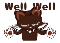 Animated Japanese Cat KAKAO (English) sticker #13203281