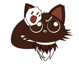 Animated Japanese Cat KAKAO (English) sticker #13203282