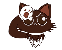 Animated Japanese Cat KAKAO (English) sticker #13203282