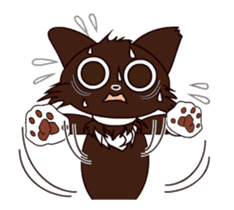 Animated Japanese Cat KAKAO (English) sticker #13203283