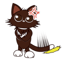 Animated Japanese Cat KAKAO (English) sticker #13203284