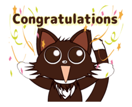 Animated Japanese Cat KAKAO (English) sticker #13203285