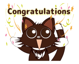 Animated Japanese Cat KAKAO (English) sticker #13203285