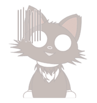 Animated Japanese Cat KAKAO (English) sticker #13203287