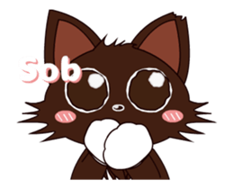 Animated Japanese Cat KAKAO (English) sticker #13203288