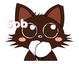 Animated Japanese Cat KAKAO (English) sticker #13203288