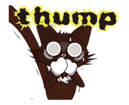 Animated Japanese Cat KAKAO (English) sticker #13203289