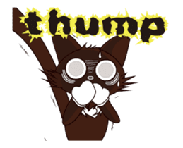 Animated Japanese Cat KAKAO (English) sticker #13203289