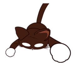 Animated Japanese Cat KAKAO (English) sticker #13203293