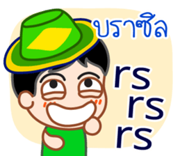 Laugh, Cross-linguistic onomatopoeias sticker #13204171