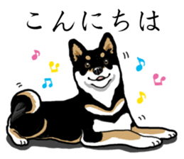 Daily Black Shiba Inu sticker #13204525
