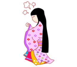 Amazing! Cute Kimono Girl Japan sticker #13205006