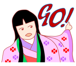 Amazing! Cute Kimono Girl Japan sticker #13205008