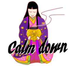 Amazing! Cute Kimono Girl Japan sticker #13205016