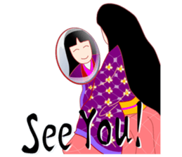 Amazing! Cute Kimono Girl Japan sticker #13205020