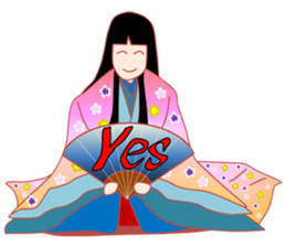 Amazing! Cute Kimono Girl Japan sticker #13205028