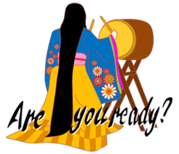 Amazing! Cute Kimono Girl Japan sticker #13205029