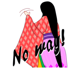 Amazing! Cute Kimono Girl Japan sticker #13205031